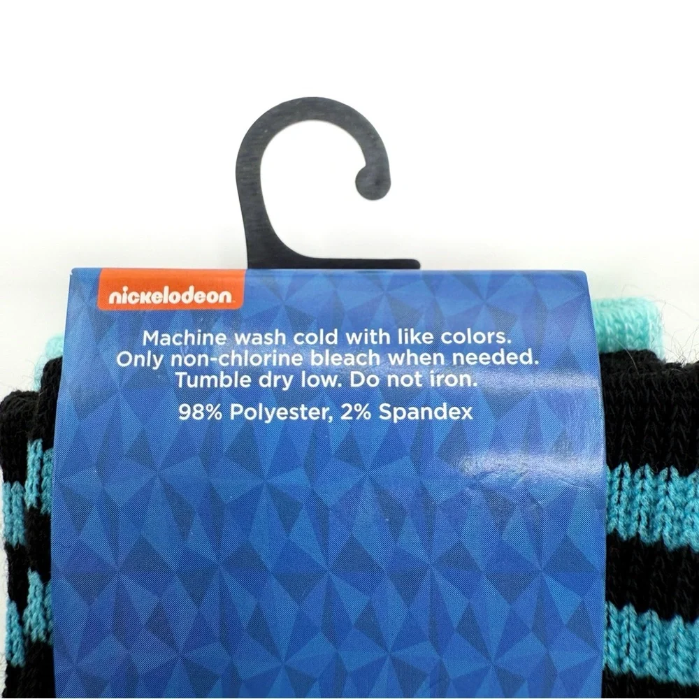 SpongeBob SquarePants Crew Socks Mens Womens Nickelodeon Black Blue Y2K Fun Gift